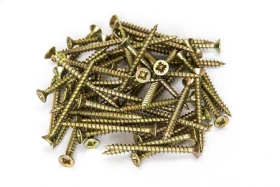 фото товара Саморезы жёлтые по дереву 140 мм